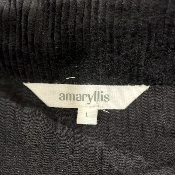 Plaid Lined Corduroy Shacket - BLACK / Large / NWOT - Picture 8 of 15